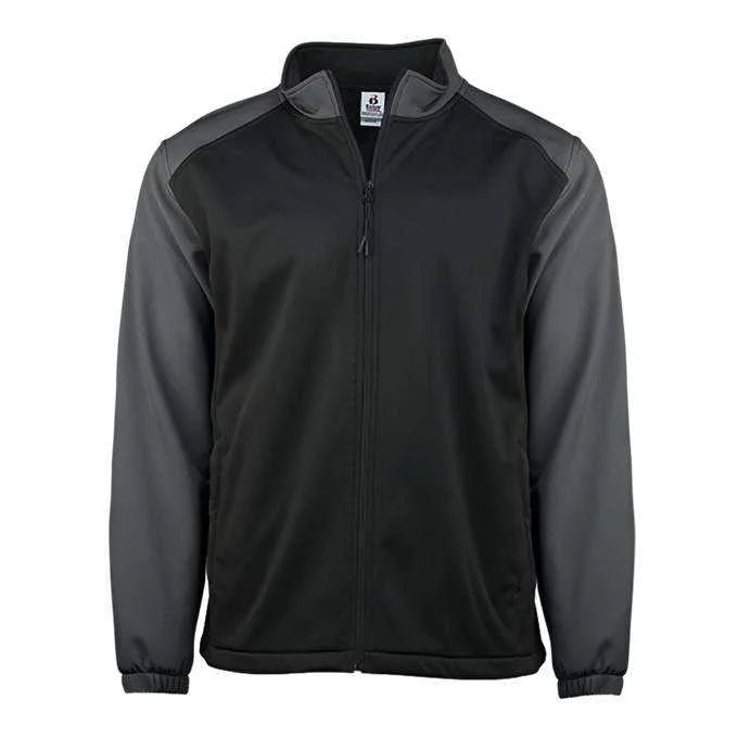 Badger Sport 7650 Sport Soft Shell Jacket - Black Graphite