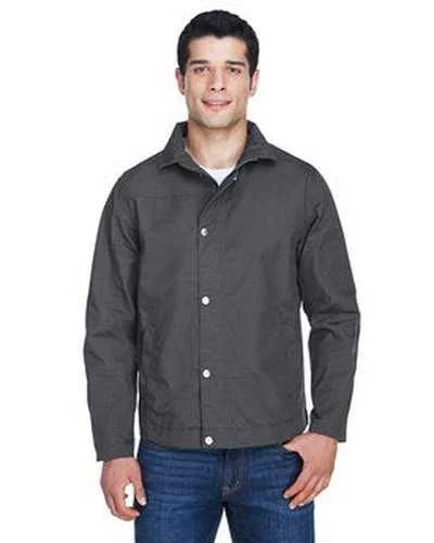 Harriton M705 Men's Auxiliary Canvas Work Jacket - Dark Charcoal