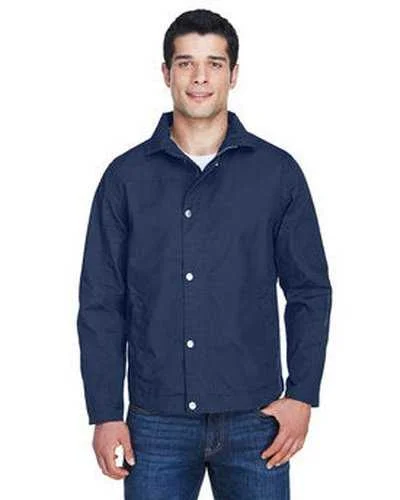 Harriton M705 Men's Auxiliary Canvas Work Jacket - Dark Navy