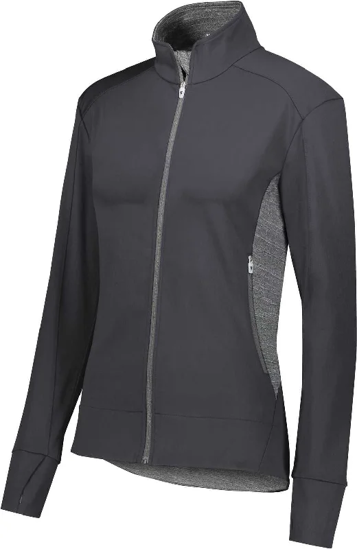 High Five 371262 Ladies Free Form Jacket - Carbon Carbon Heather