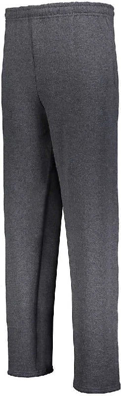 Russell 596HBM Dri-Power  Open Bottom Pocket Sweatpants - Black Heather