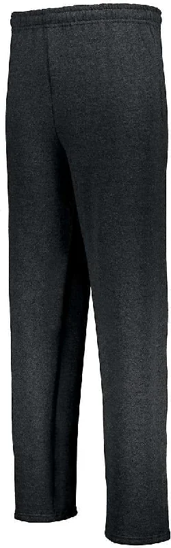 Russell 596HBM Dri-Power  Open Bottom Pocket Sweatpants - Black