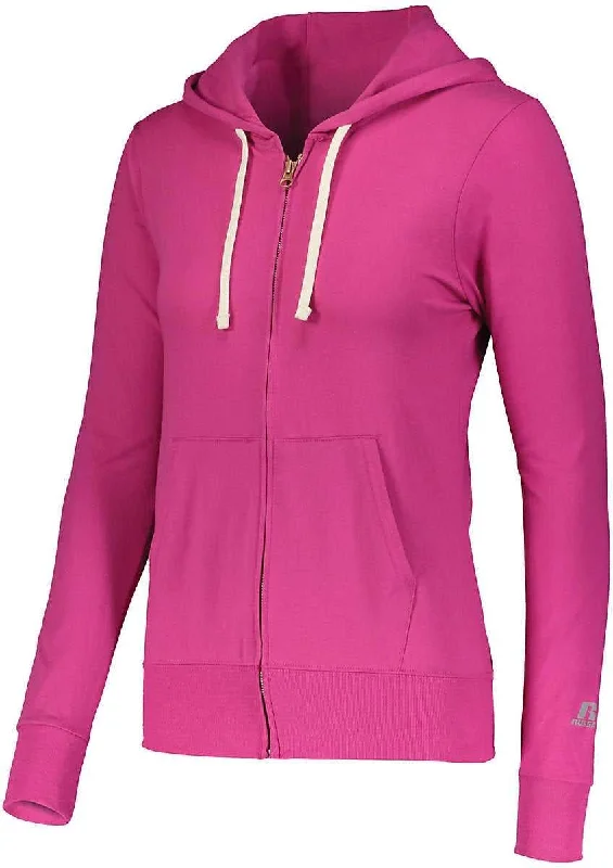 Russell 64ZTTX Ladies Essential Full Zip Jacket - Very Berry