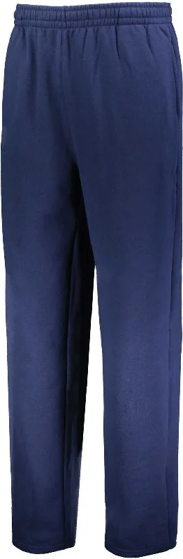 Russell 82ANSM 80/20 Open Bottom Sweatpant - Navy