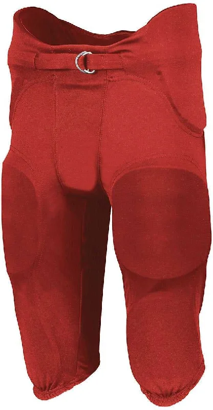 Russell F25PFW Youth Integrated 7-Piece Pad Pant - True Red