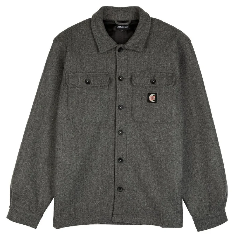 Santa Cruz Jacket Crypt Overshirt - Charcoal