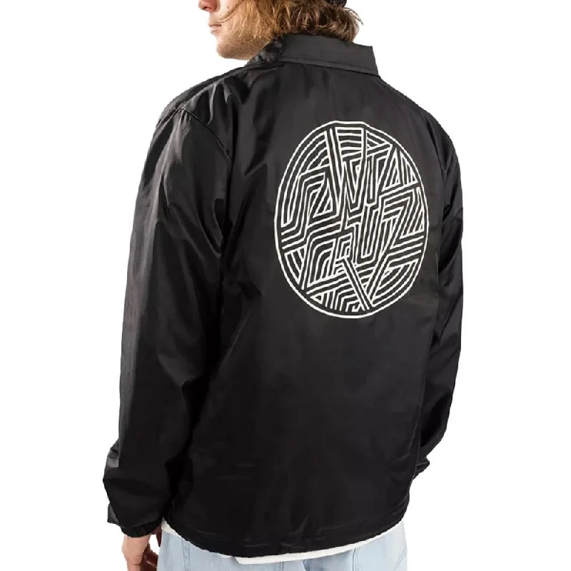 Santa Cruz Jacket Dimension Dot Coach Jacket - Black