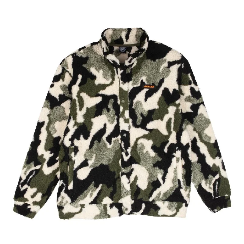 Santa Cruz Womens Jacket Montara Strip Fleece - Camo