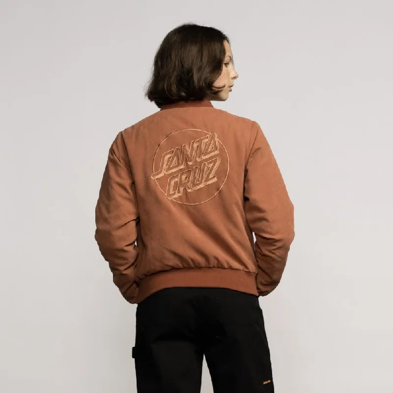 Santa Cruz Womens Jacket Opus Dot Bomber - Clay