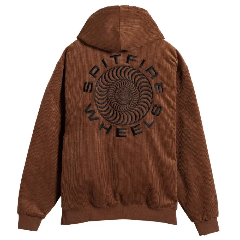 Spitfire Jacket Classic '87 Swirl Corduroy - Brown / Black Emb