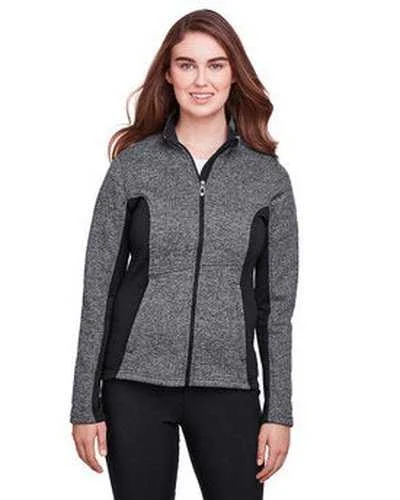 Spyder 187335 Ladies' Constant Full-Zip Sweater Fleece Jacket - Black Heather Black