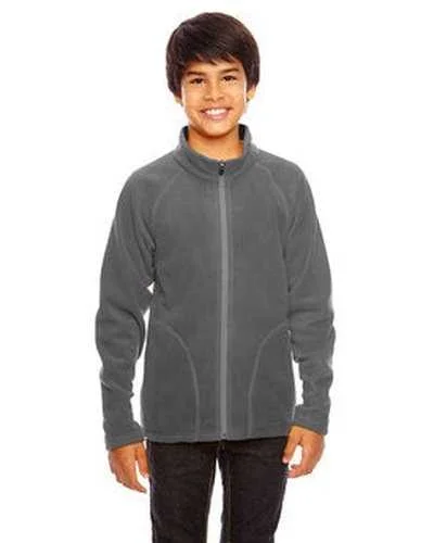 Team 365 TT90Y Youth Campus Microfleece Jacket - Sport Graphite