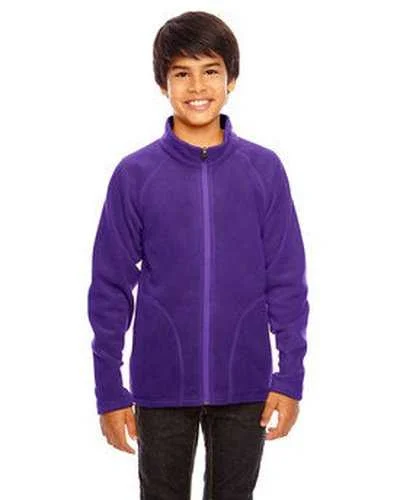 Team 365 TT90Y Youth Campus Microfleece Jacket - Sport Purple