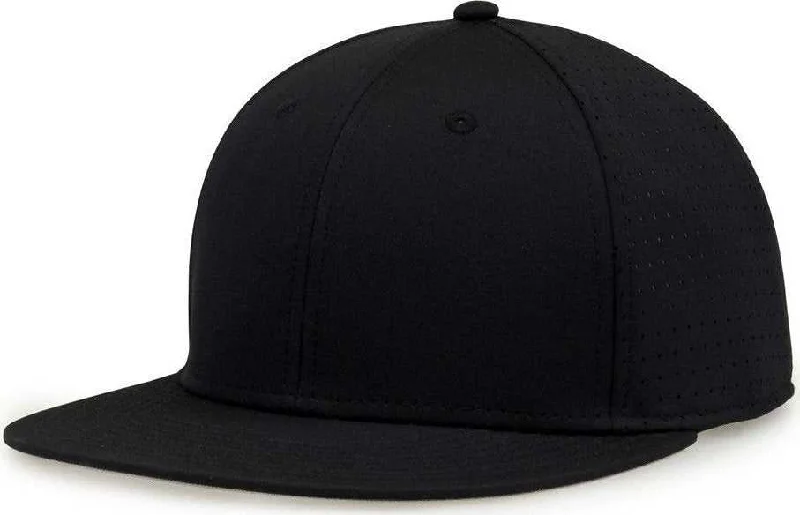 The Game GB906 Perforated GameChanger Snapback Cap - Black