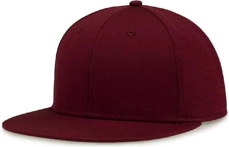 The Game GB906 Perforated GameChanger Snapback Cap - Dark Maroon