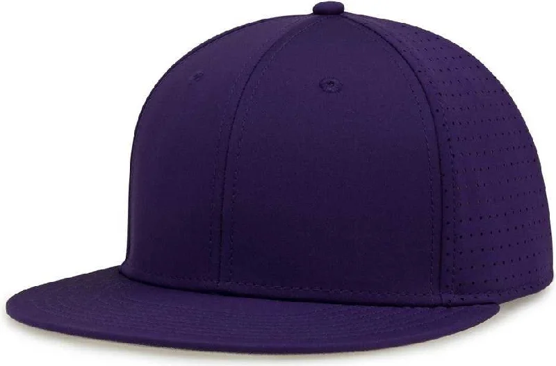 The Game GB906Y Youth Perforated GameChanger Snapback Cap - Purple