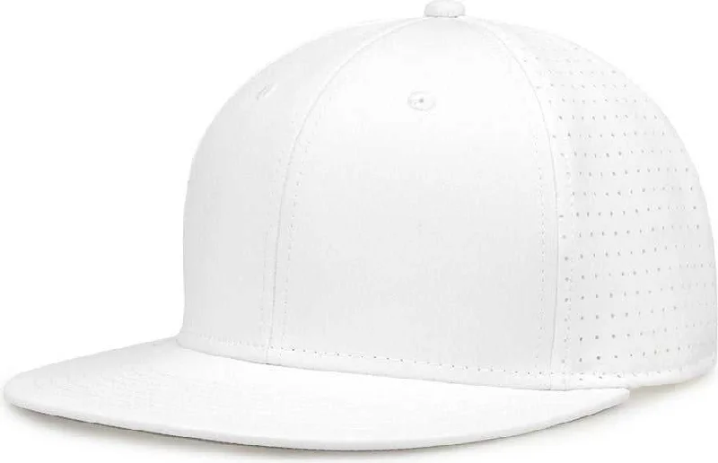 The Game GB906Y Youth Perforated GameChanger Snapback Cap - White