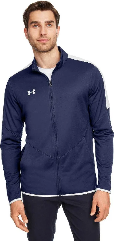 Under Armour 1326761 Men's Rival Knit Jacket - Midnight Navy