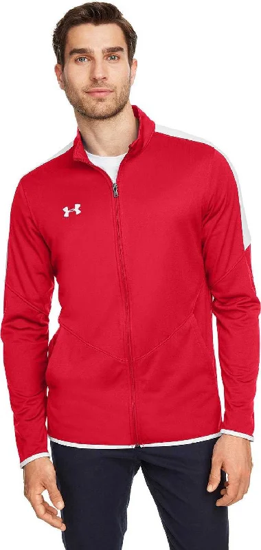 Under Armour 1326761 Men's Rival Knit Jacket - Red