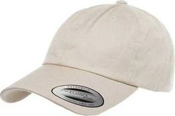 Yupoong 6245CM Adult Low-Profile Cotton Twill Dad Cap - Stone